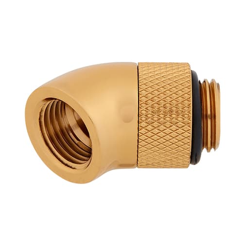 Corsair Hydro X Series XF Hardline 45° Rotary Adapter Twin Pack (Gold)
