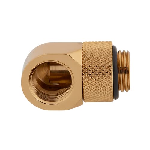 Corsair Hydro X Series XF Hardline 90° Rotary Adapter Twin Pack (Gold)
