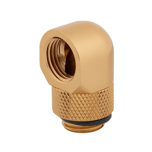 Corsair Hydro X Series XF Hardline 90° Rotary Adapter Twin Pack (Gold)