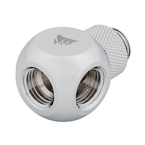 Corsair Hydro X Series XF Hardline Rotary Y-Splitter (Chrome)