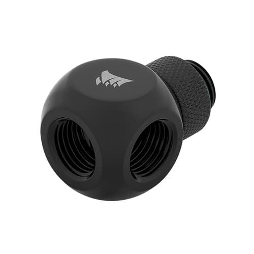 Corsair Hydro X Series XF Hardline Rotary Y-Splitter (Black)