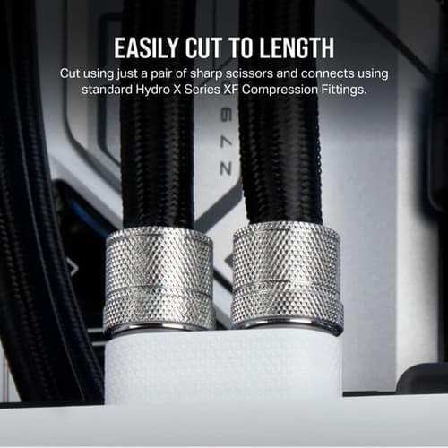 Corsair Hydro X Series XT Softline 13mm Mesh Tubing – Black