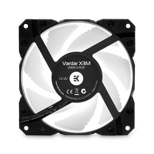 EK-Vardar X3M 120ER - 120mm D-RGB Cooling Fan (2200RPM, 67CFM) - Black