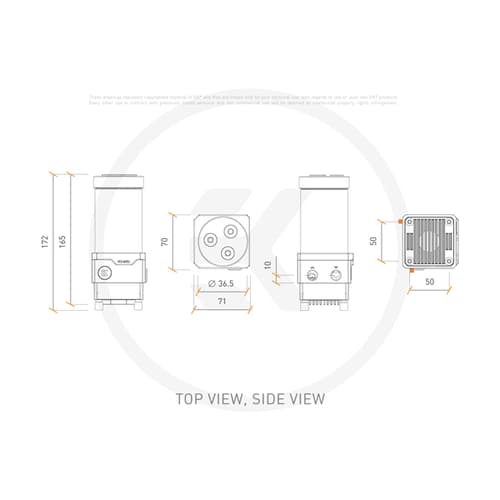 EK-Quantum Kinetic - Pump Reservior Combo - TBE 160 DDC PWM D-RGB - Plexi