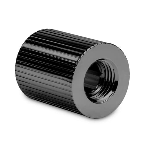 EK-Quantum Torque - 28mm Male to Female Static Extender - Black Nickel