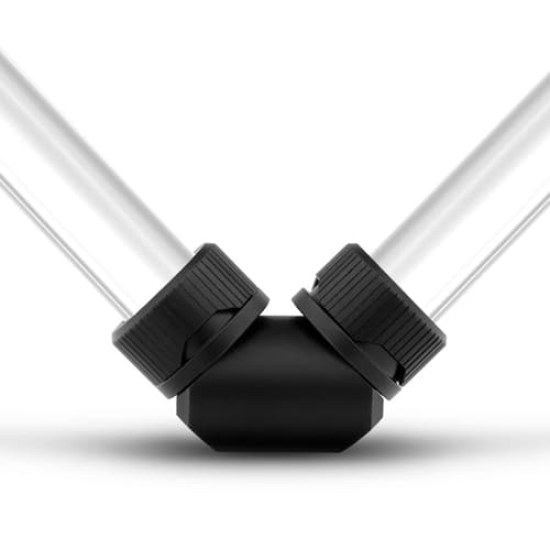 EK-Quantum Torque - 90° Female to Female Static Adapter Fitting - Satin Black