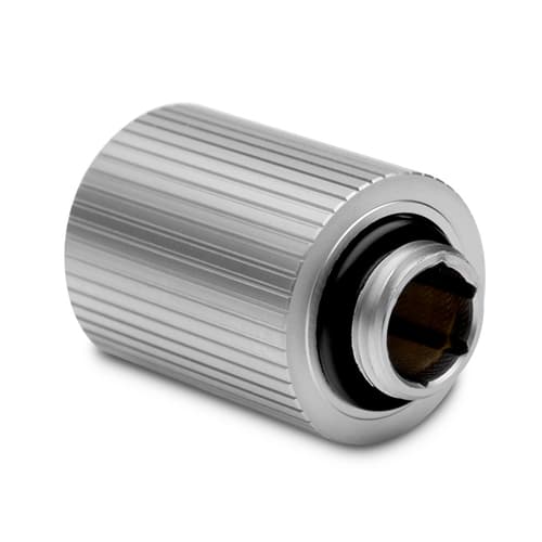 EK-Quantum Torque - 28mm Male to Male Static Extender - Satin Titanium
