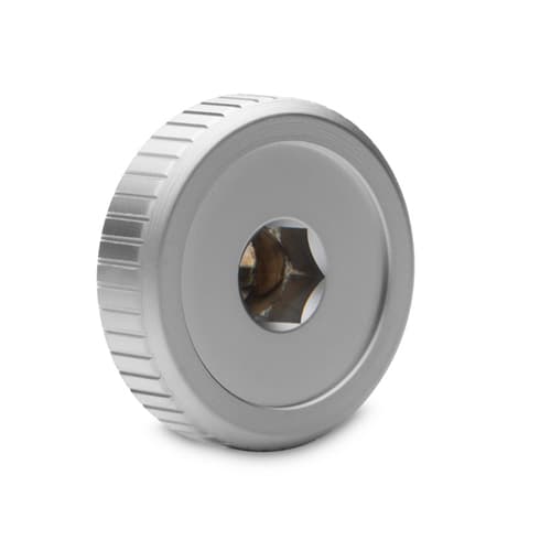 EK-Quantum Torque - Stop Plug With Badge - Satin Titanium