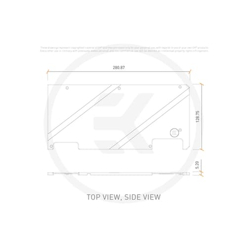 EK-Quantum Vector Strix RTX 3070/3080/3090 Backplate - Black