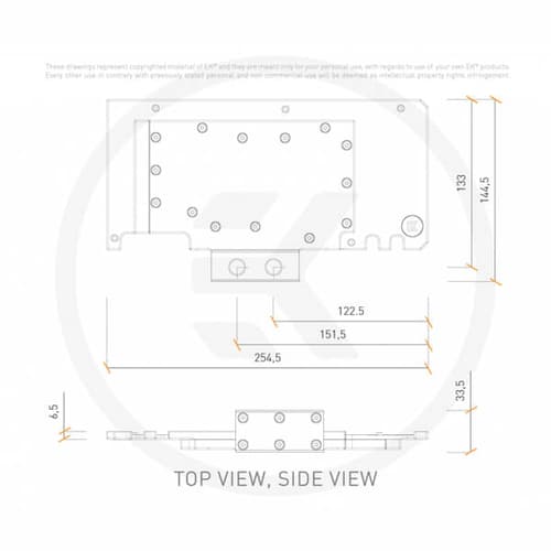 EK-Quantum Vector TUF RTX 3080/3090 Active Backplate D-RGB - Plexi