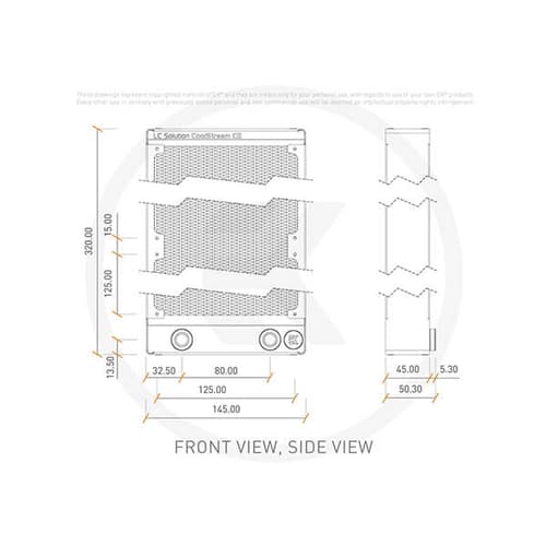 EK-CoolStream CE 280 - 280mm - Water Cooling Radiator - Black