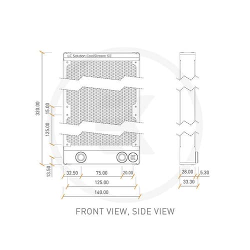 EK-CoolStream SE 280 - 280mm - Water Cooling Radiator - Black
