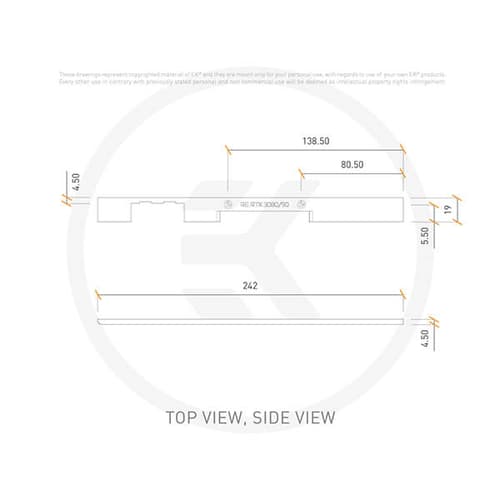 EK-Quantum Vector² FTW3 RTX 3080/90 ABP Side Cover - Silver