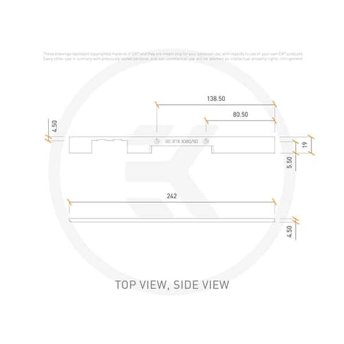 EK-Quantum Vector² FTW3 RTX 3080/90 ABP Side Cover - Nickel