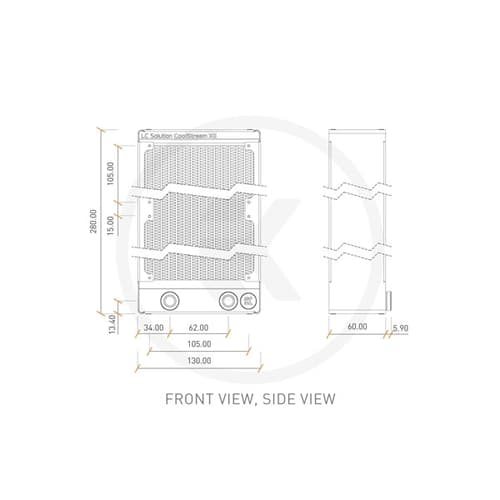 EK CoolStream XE 240 Dual Water Cooling Radiator
