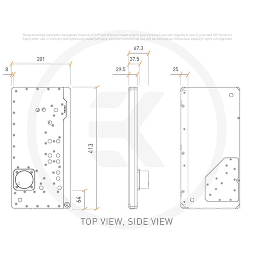 EK-Quantum Reflection Distro Plate For Lian Li PC-O11 Dynamic With D5 PWM Pump and ARGB Lighting