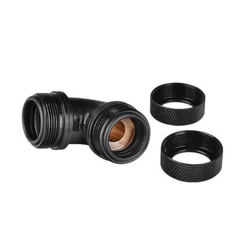 Thermaltake Pacific PETG Tube 90-Degree Dual (Black)