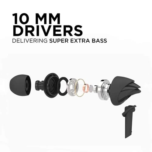 Boat Bassheads 100 Earphone (Black)