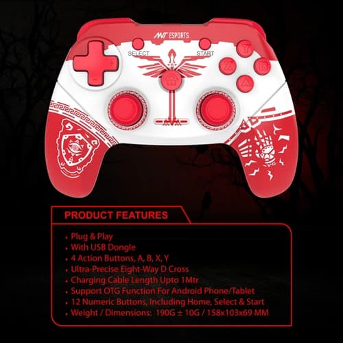 Ant Esports GP300 Pro Fire Fly Wireless Gamepad
