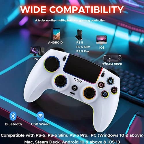 Ant Esports Powerstrike Wireless White Game Controller