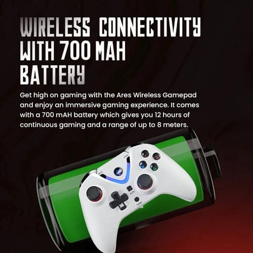 Cosmic Byte Ares Wireless White Controller with Magnetic Triggers