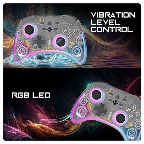Cosmic Byte Stellaris Tri Mode Transparent Gaming Controller