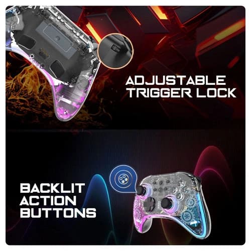 Cosmic Byte Stellaris Tri Mode Transparent Gaming Controller