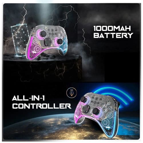 Cosmic Byte Stellaris Tri Mode Transparent Gaming Controller