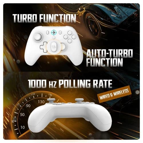 Cosmic Byte Blitz Wireless Plus Wired White Controller