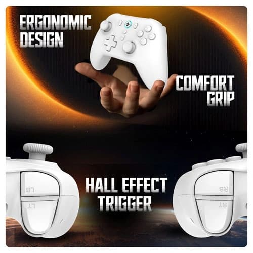 Cosmic Byte Blitz Wireless Plus Wired White Controller