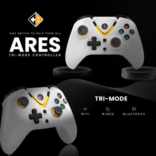 Cosmic Byte Ares Tri Mode Wireless White Game Controller