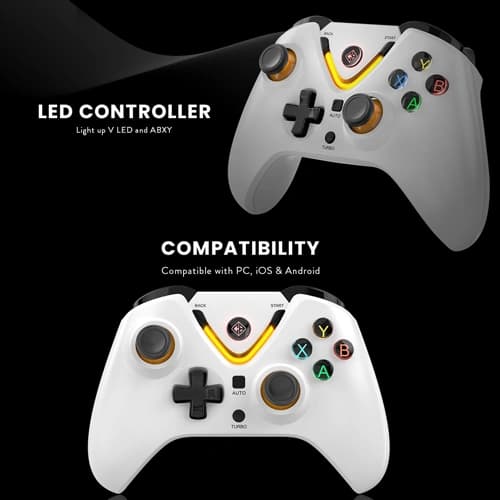 Cosmic Byte Ares Tri Mode Wireless White Game Controller