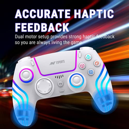 Ant Esports GP400 RGB Wireless White Game Controller