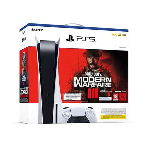 Sony PS5 Console with Call of Duty Modern Warfare III Bundle (White)