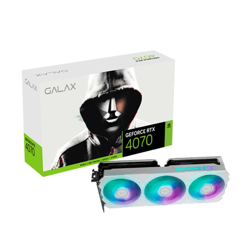 Galax RTX 4070 EX Gamer White (1-Click OC) 12GB Graphics Card