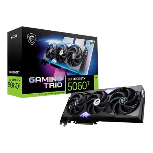 MSI RTX 5060 Ti Gaming Trio OC 8GB GDDR7 Graphics Card
