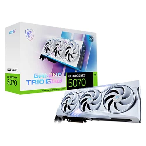 MSI RTX 5070 Gaming Trio OC White 12GB GDDR7 Graphics Card