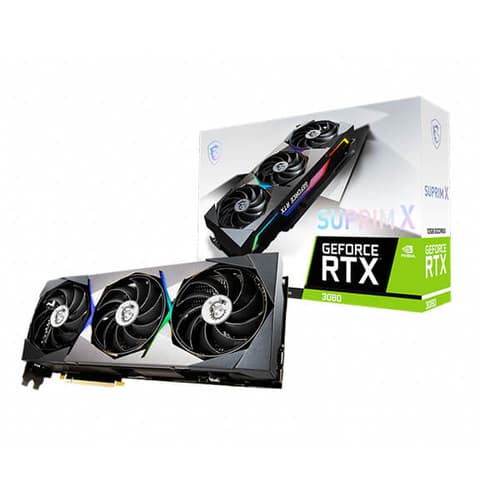 MSI RTX 3080 Suprim X LHR 12GB Gaming Graphics Card