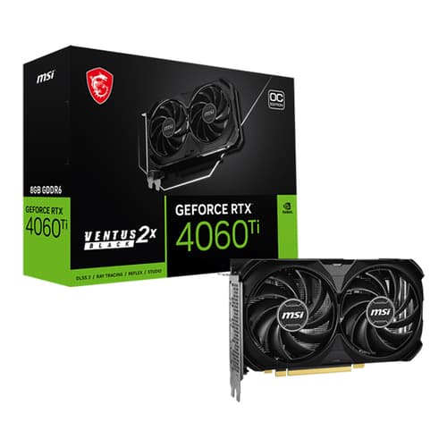 MSI RTX 4060 Ti Ventus 2X E1 OC 8GB Graphics Card