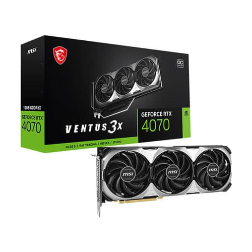 MSI RTX 4070 Ventus 3X E OC 12GB Graphics Card