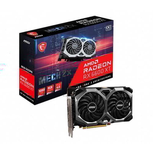 MSI RX 6600 XT Mech 2X OCV1 8GB Graphics Card