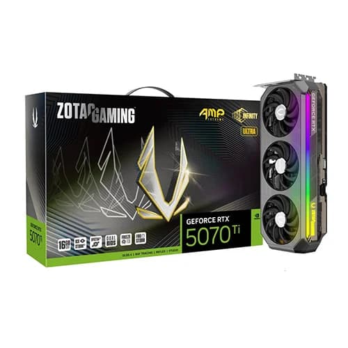 Zotac RTX 5070 Ti AMP Extreme Infinity Ultra 16GB GDDR7 Graphics Card
