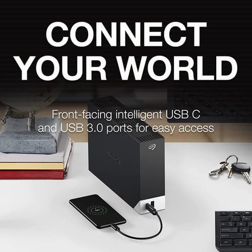 Seagate One Touch 4TB External Hard Drive (Black)