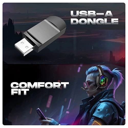 Cosmic Byte Immortal Wireless and Wired Gaming Headset