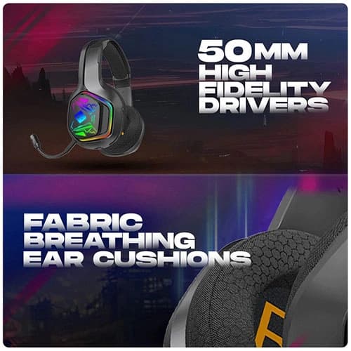 Cosmic Byte Immortal Wireless and Wired Gaming Headset