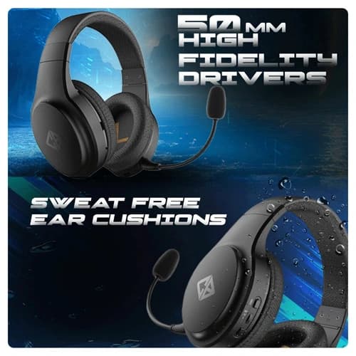 Cosmic Byte Inferno Wireless Plus Bluetooth Plus Wired Gaming Headset