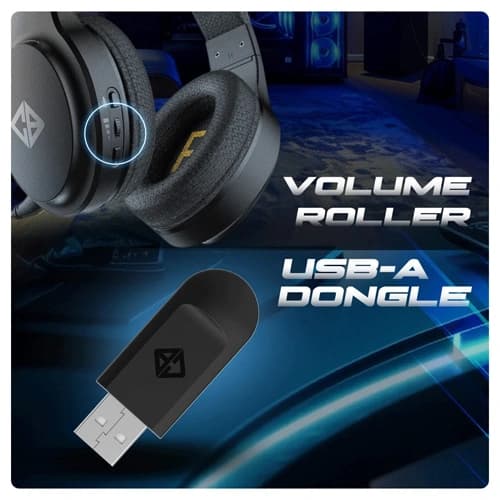 Cosmic Byte Inferno Wireless Plus Bluetooth Plus Wired Gaming Headset