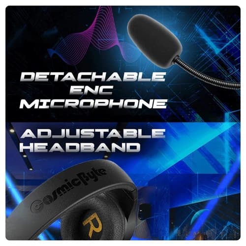 Cosmic Byte Inferno Wireless Plus Bluetooth Plus Wired Gaming Headset