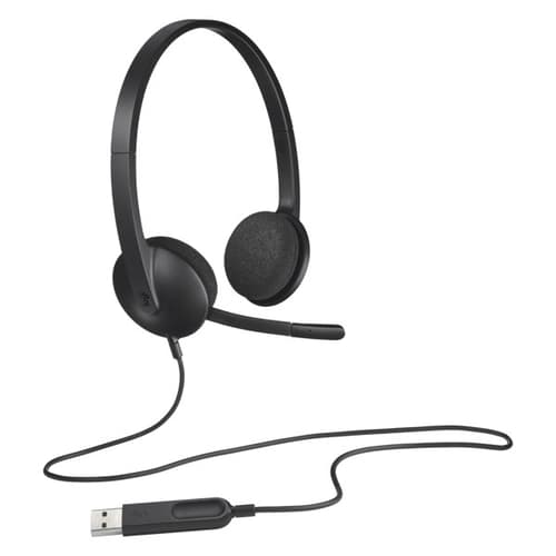 Logitech H340 USB Wired Black Headset