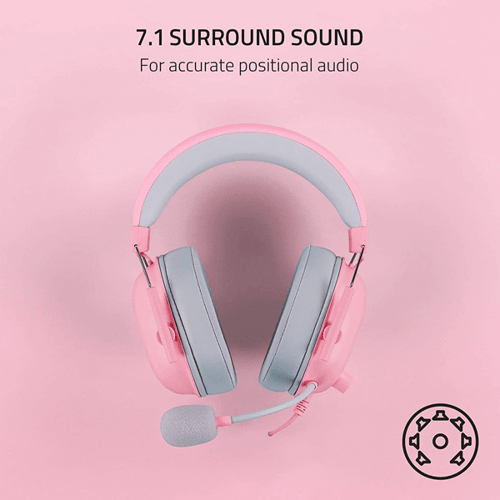 Razer BlackShark V2 X 7.1 Surround Sound Gaming Headset With Mic (Quartz)